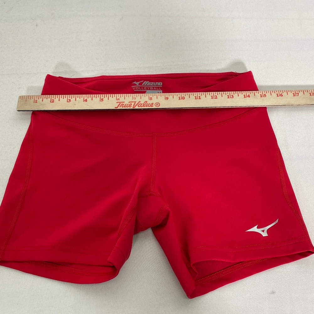 Mizuno Red Athletic Compression Spandex Volleyball Shorts Women's MEDIUM - Picture 6 of 7